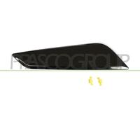 Grille noire garde-boue avant droite