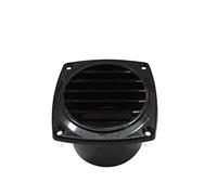 Grille Noire plastique Pour Gaine d'aération 92mm x 92 mm