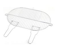 Grille ovale simple en acier chromé - 50,5 x 33 cm Somagic