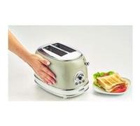 Grille-pain 2 fentes 815w acier beige vintage retro thermostat 6 positions ariet155/1 Beige G