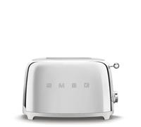 Smeg Grille-pain TSF01 Vintage années 50 2 fentes 950 W Chrome
