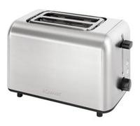 Bomann TA 6080 CB Grille-pain pour 2 tranches, grille pain intégrée pour petits pains, fentes extra larges, fonction décongélation/réchauffement, acier inoxydable, avec embout pour petits pains