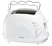Grille-pain 2 fentes Bomann TA 246 CB Blanc Blanc G