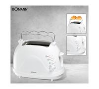 Grille-pain 2 fentes Bomann TA 246 CB Blanc Bomann
