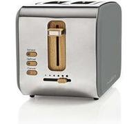 Grille-pain 2 fentes larges 900w gris soft-touch fonction décongélation Gris G