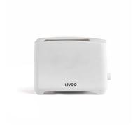 Grille-pain 2 fentes - LIVOO - DOD162W - 750 W - Thermostat réglable : 7 niveaux - Blanc