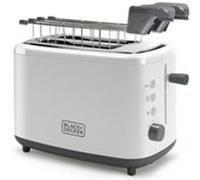 Grille-pain 2 tranches Black and Decker BXTOA820E 820 W Blanc Blanc G