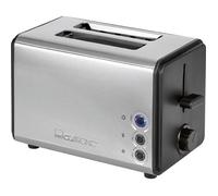Clatronic Grille-pain TA 3620 – 850 W – Boîtier inoxydable – Grille réchauffe-viennoiseries amovible