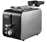 DeLonghi - Grille-pain CTX 2203.BK - 2 tranches, 2 emplacements, pinces - Noir