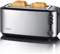 AT 2509 - Grille-pain - 4 tranche - 2 Emplacements - noir/inox brossé