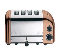 Grille-pain 4 fentes Dualit NewGen couleur cuivre avec sélecteur Double Bagel