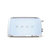 Grille pain 4 tranches SMEG - Bleu Azur - TSF02PBEU - 6 niveaux de dorage - Centrage automatique
