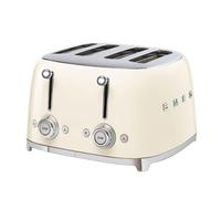 Smeg Grille-Pain 4 tranches TSF03 crème 2x 6 niveaux de brunissement