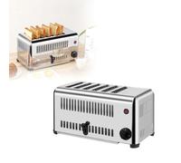 Grille-pain 6 tranches, tournebroche professionnel, grille-pain à tranches de pain, appareil de chauffage de sandwichs for la cuisson