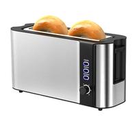Grille-pain à 2 Tranches à Longue Fente, Grille-pain Commercial Avec 6 Réglages De Brunissage, Fentes Extra Larges Pour Bagels Et Gaufres