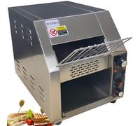 Grille-pain à convoyeur robuste avec double tube chauffant et 7 réglages de vitesse pour une utilisation en restaurant et boulangerie