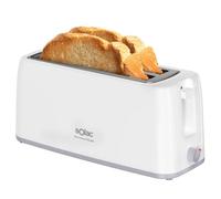 Solac - Grille-Pain Buon Giorno Double 1200W | Deux Fentes Longues | Sélecteur 6 Niveaux | Système d'Auto-Centrage | Élévation Supplémentaire | Tiroir Ramasse-Miettes Amovible | Rangement du Câble