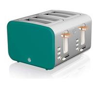 Grille-pain à Fente Large 4 tranches Design Moderne Nordic,, ST14620GRENEU, 1500, Vert