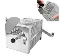 Grille-pain à grains de café avec manivelle, Grille-pain à grains de café manuel, Grille-pain à café à manivelle en acier inoxydable pour usage domestique, machine à café avec manivelle, T