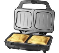 Grille-pain à sandwich Emerio 2 disques XXL en forme de coquille