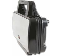 Emerio Double appareil à croque-monsieur triangulaire sans BPA - Facile à nettoyer - Anti-adhésif - Chauffe rapidement - 900 W - Noir