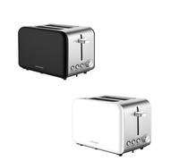 Grille-pain 950 W mat Concept acier inoxydable noir blanc [EEK: Conforme]