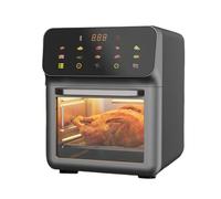 Grille-Pain Airfryer - Four Rotatif Air Fryer De Comptoir | Deshydrateur 2 Niveaux 15L Taille Familiale Avec Fenêtre De Visualisation Pour Rôtir Cuire Griller Steak Poulet Pizza