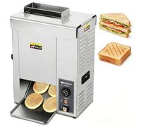 Grille-Pain Automatique pour Hamburgers À Double Entrée, 2000W, Machine Verticale De Chauffage, Chauffage Rapide Commercial, Contrôle Précis, 1400 Tranches/Heure pour Grillage Uniforme