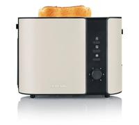 Severin 9576 Grille-pain voyant lumineux, avec grille spéciale viennoisieries intégrée beige, noir