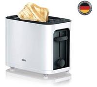 grille pain avec 2 fentes 1000W blanc noir