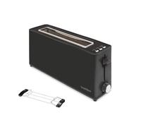 Bastilipo Firefox 2123 FIREFOX FAST TOASTER AN-900 -FIREFOX FAST TOASTER AN-900, Tostador de rebanada ancha, 900W, color negro,