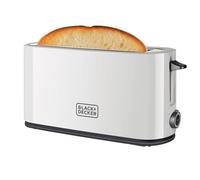 Black & Decker Grille-pain BXTO1001E 1000W fente extra longue 7 niveaux STOP ramasse-miettes blanc