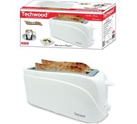 Grille-Pain - Blanc - 1300W - 2 fentes larges - Ejection automatique - Design moderne
