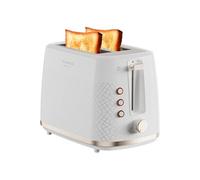 Grille-pain Blanc 800W 2 Fentes Courtes