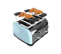 Grille-pain Bleu Inox 4 Fentes 1700W