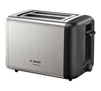 Grille-pain Bosch TAT3P420 - 2 emplacements - 970W - dégivrage - inox/noir