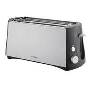 Grille-pain Cloer 3710 grande tranche - Noir mat - 1380W - 4 tranches - Fonction dégivrage