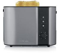 Severin Grille-pain AT 9573 – 800 W, voyant lumineux, grille viennoiseries intégrée – Gris