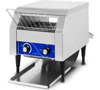 Grille-pain continu VERTES avec tapis roulant en acier inoxydable (1940W, 230V, Gastro Profi pour toasts et burgers, compartiment d'ajout, 2 compartiments de sortie)