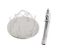 Grille-Pain de Camping Avec Support Pliable, Porte-Toast Pliable en Acier Inoxydable, Plateau Poreux Grille-Pain, pour Famille Camping en Plein Air Pique-Nique Grille-Pain Pliable