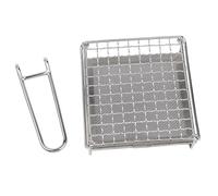 Grille-pain de camping portable en acier inoxydable 304 pour pain et barbecue - Grille de barbecue pliable avec répartition uniforme de la chaleur, compatible avec brûleur unique, idéal pour le