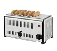 Grille-pain De Qualité Commerciale, 4 Ou 6 Tranches, Chauffage Rapide Et Uniforme Avec Fentes Larges, Réglages De Brunissage Ajustables Et Plateau Ramasse-miettes Amovible