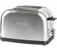 Grille-pain deux tranches - HKoeNIG - TOS7 - 850 W - Acier inoxydable