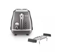 Grille-pain deux tranches Icona Metallics CTOT2103.GY | Neuf