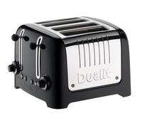 Grille-pain DUALIT 46225 - 4 tranches - Noir ultra brillant