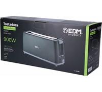 Grille-pain EDM 07798 Black Design 900 W long