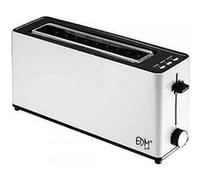 Grille-pain à fente longue "Design blanc" 900w 37x11,5x19cm Edm...