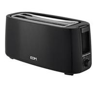 Grille-pain EDM Double rainure Noir 1400 W