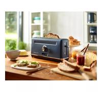 Grille pain électique Toaster Inox 2 fentes Extra-Longues Riviera&Bar Bleu