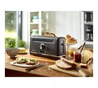 Grille pain électique Toaster Inox fente Extra-Longue Riviera&Bar Noir satin